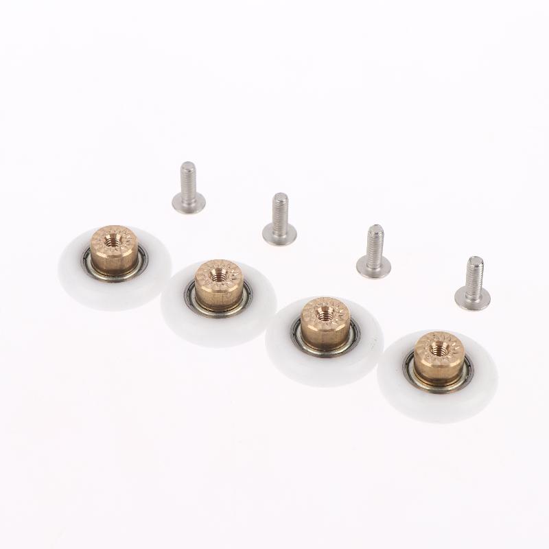 4 Pcs/lot Shower Door Rollers Runners Wheels-Replacement Part Bathroom Glass Door Sliding Shower Door Roller Dia 20/23/25/27mm