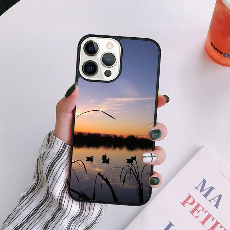 Hunting Animal and Fishing Man Phone Case For iPhone 17 Air 16Pro Max 15 14 13 12  Plus Max Cover Shell Coque