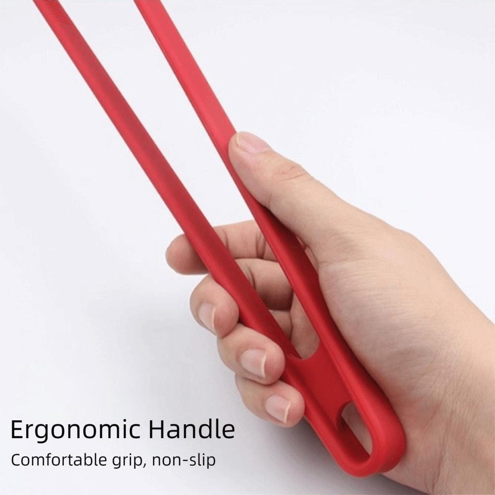 Lebensmittelechte Silikon-Lebensmittelzange Verdickter Griff Kochklemme Spaghetti-Zange Salatzange Küche