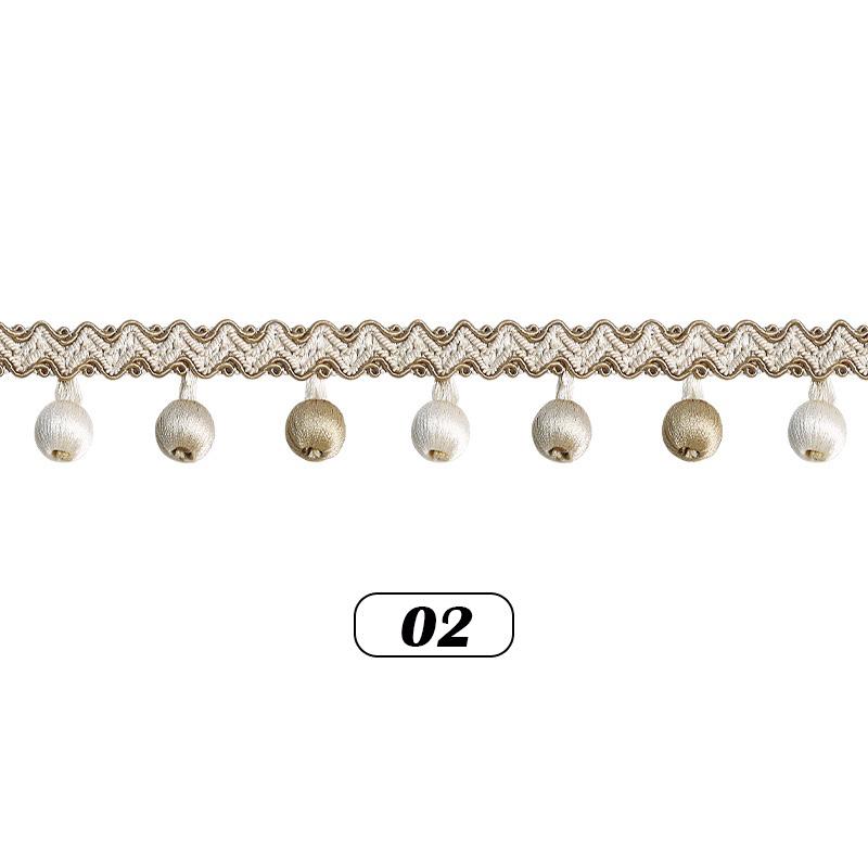 1 Meter Curtain Lace Tassel Pom Pom Ball Fringe Upholstery Ribbon Trim For Diy Sewing Sofa Tablecloth Curtain Decor Accessories