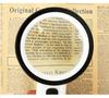 30x Handheld Reading Magnifier with 12 LED Lights - High Magnification Double Lens for Elderly Use
