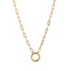 Stainless Steel Snake Chain Necklace With Gemstone Pendant For Women Fashion And Daily Wear