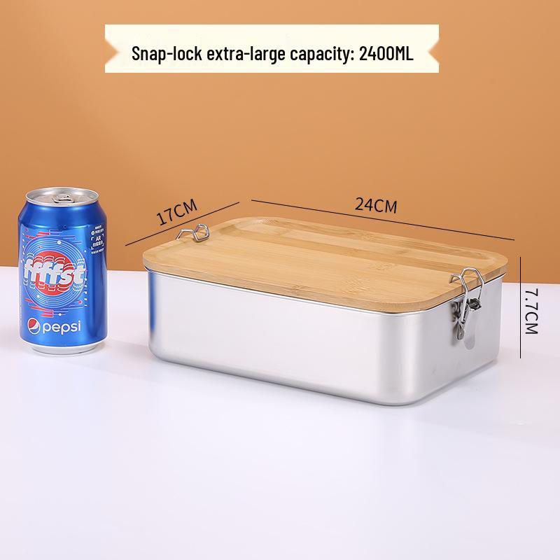 304 Stainless Steel Bento Lunch Box for Adults, Students, and Office Workers with Lid