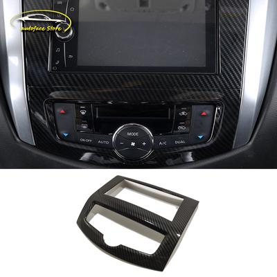 ABS Chrome/Carbon Car Accessories For Nissan Navara NP300 2017- Navigation Panel Control Switch Button Frame Cover Trim
