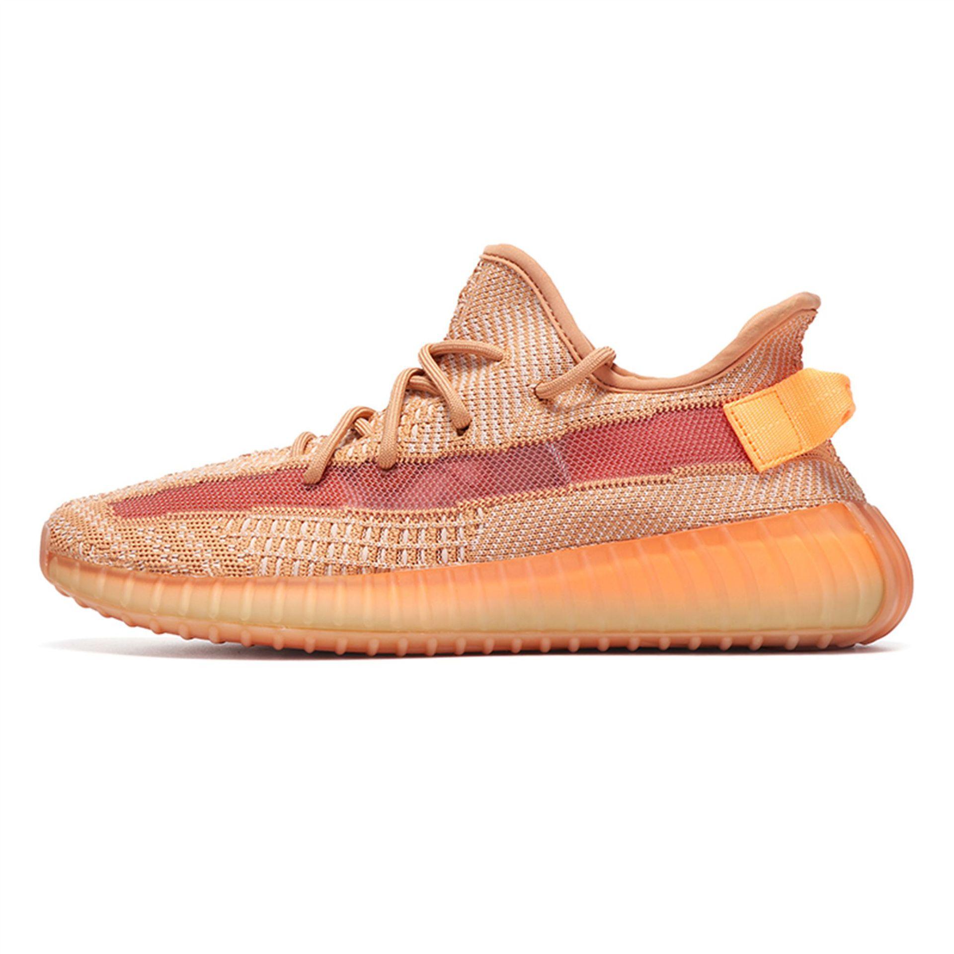 

Coconut shoes 350 really explosive V2 men s and women s earth brown lightweight breathable platform casual sports running shoes 35