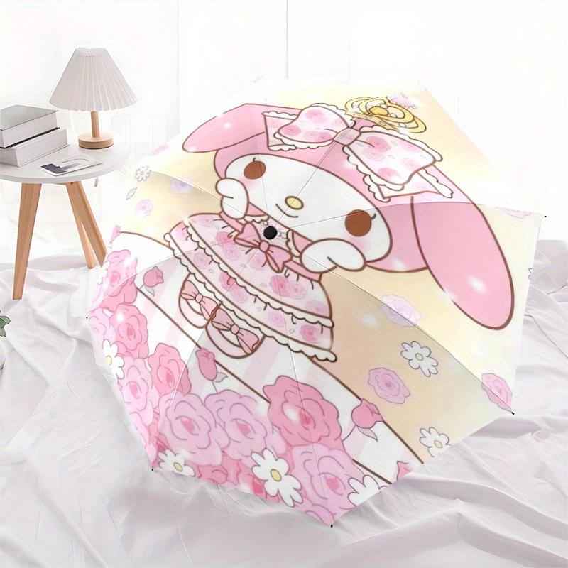 Sweet and Cute My Melody Automatic Opening and Closing Folding - A Good Choice for Gifts, Fashionable and Convenient Umbrella With Cute Cartoon Charac