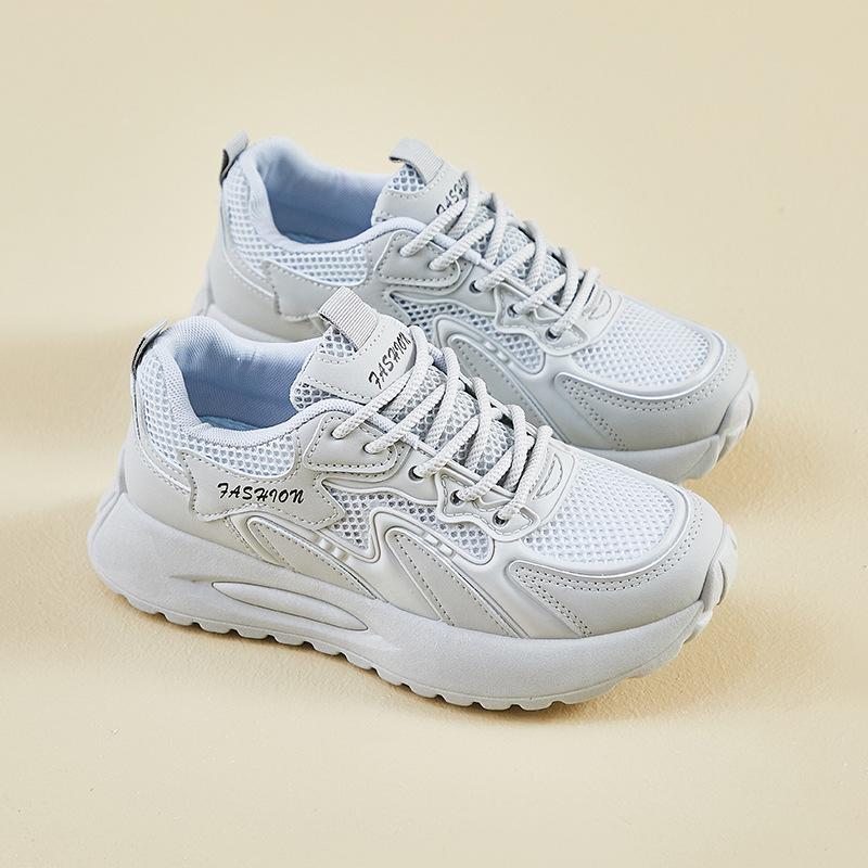 New Dad Shoes for Women In Summer Student Sports and Leisure Mesh Breathable High-rise Street Shot