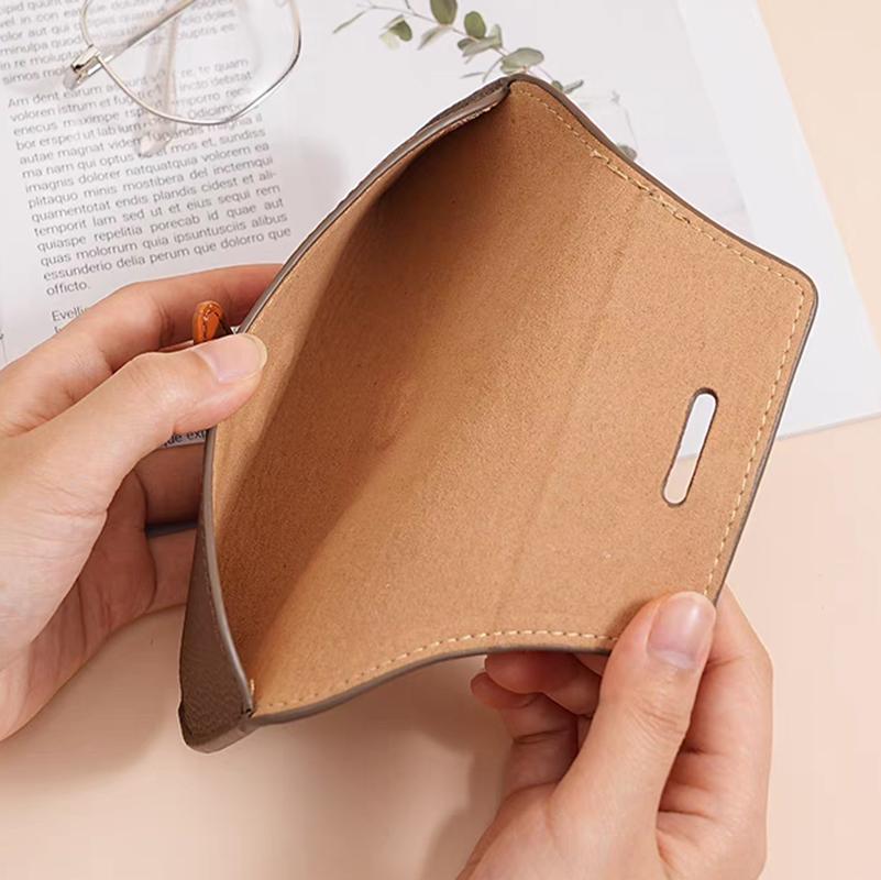 Bolsas de Cuero de Lujo con Iniciales Personalizadas para Gafas Mujer Portátil Protector Estuche de Viaje para Gafas de Sol Grabar Nombre Moda Bolsa Cosmética