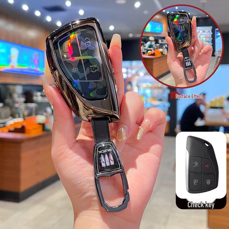 High-End Full-Coverage Metal Key Fob Case for Buick Envision Plus, Envision S/GS, and LaCrosse Cars