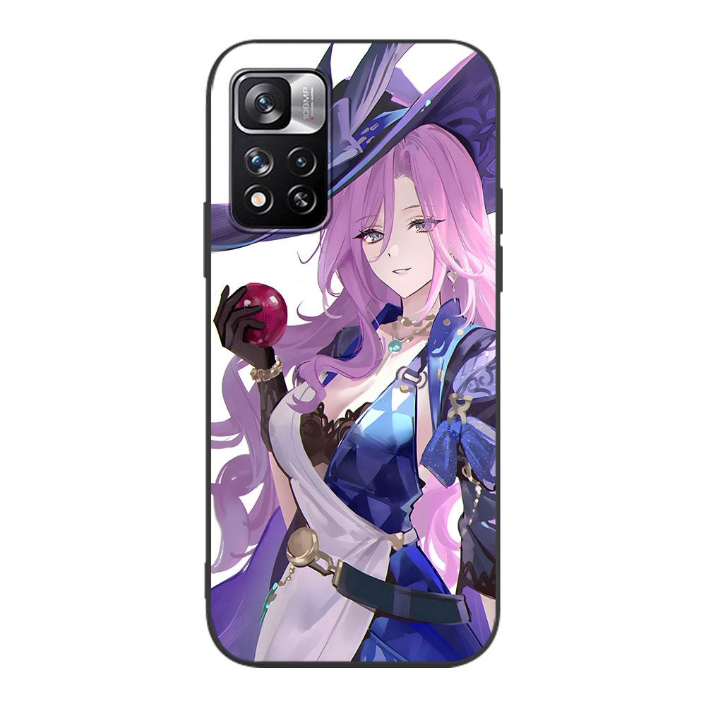 

Jade Honkai Star Rail Case for Xiaomi Redmi 10A 10C 9C 12C 9A 9i 10 12 9 Prime 9T K40 Pro Black Soft TPU Mobile Phone Bag Cover Redmi K40 Pro