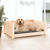 Hundebett 75,5 x 55,5 x 28 cm Massivholz Kiefer