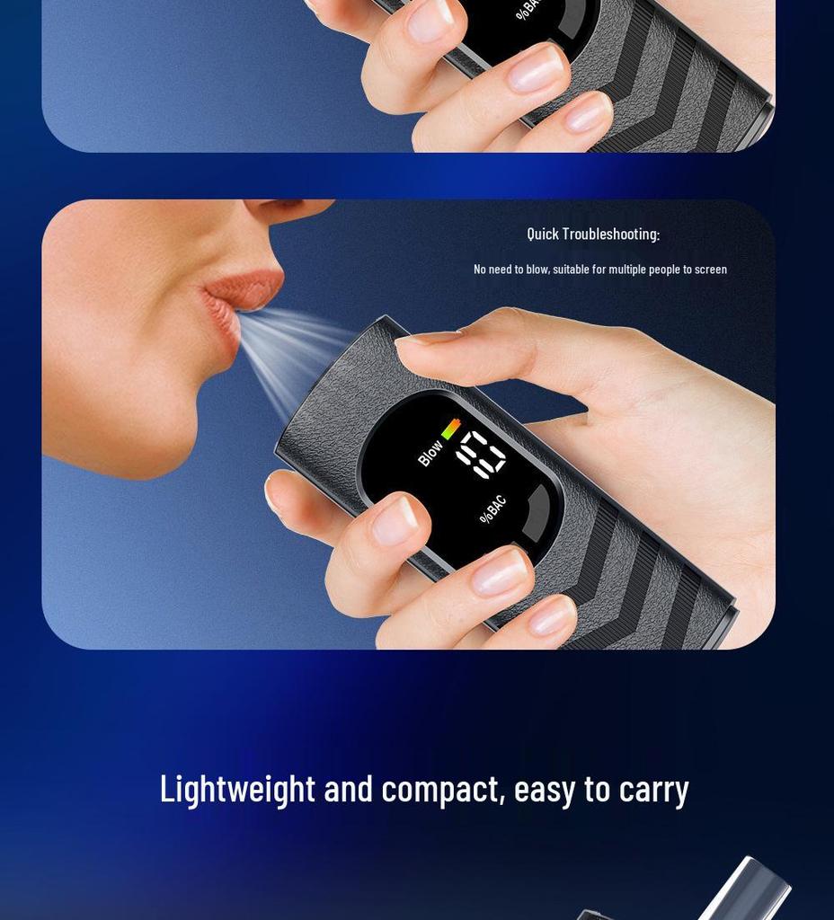 Portable High-Precision Breathalyzer for Home Use