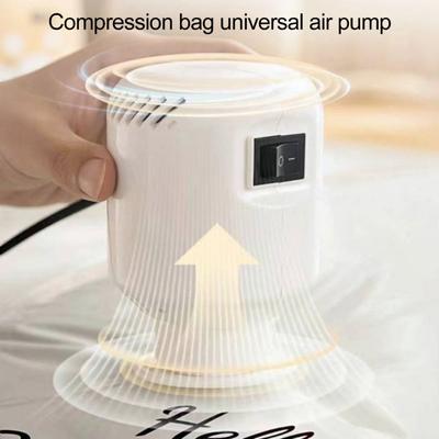Elektrická vakuová pumpa 55W Vysoce výkonná dvoukalibrová rychlá pumpa EU Plug-in elektrická vzduchová pumpa na oblečení Jídlo Cestovní organizér Kompresní tašky
