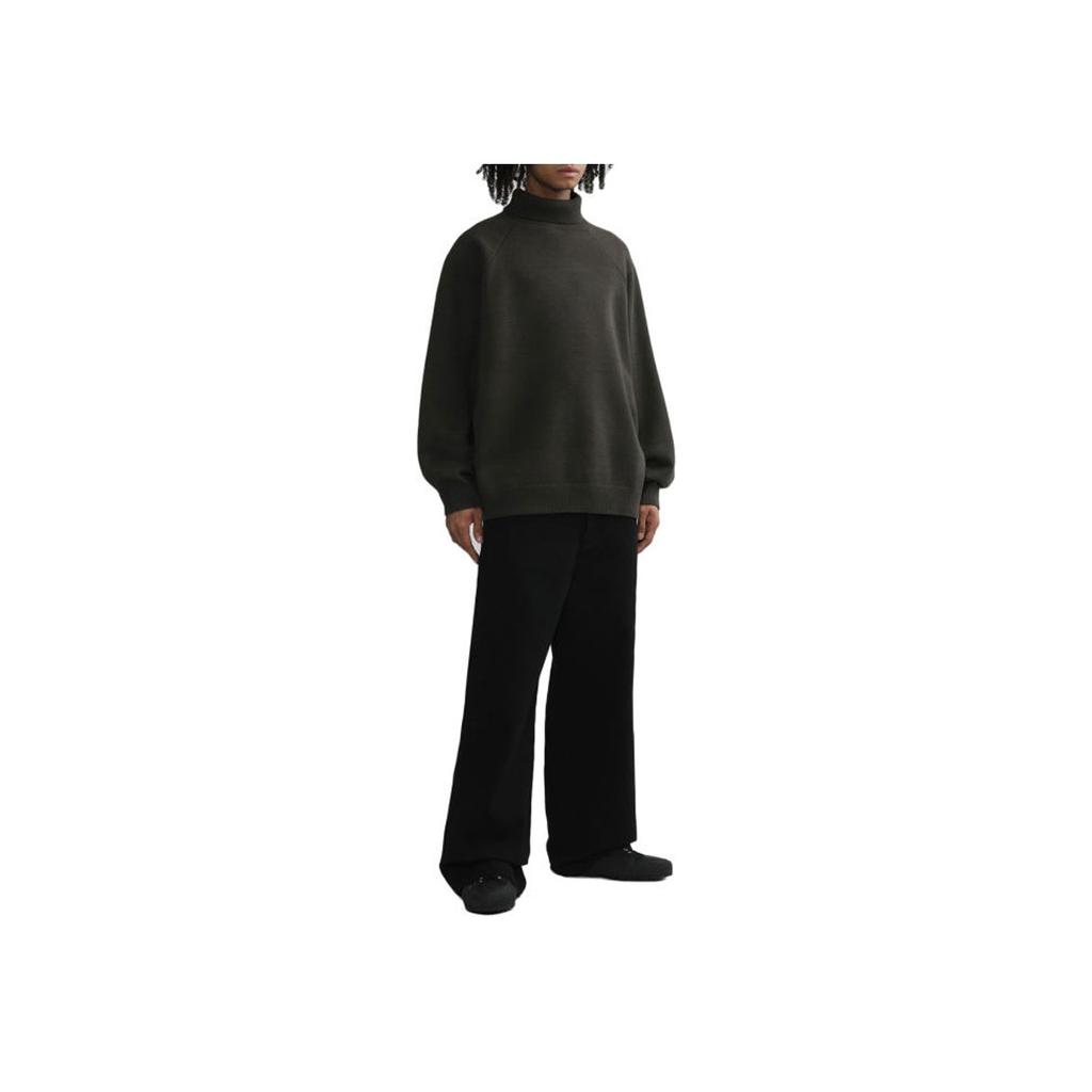 Fear Of God Essentials SS23 Knit Turtleneck Solid Color Casual American Heavyweight Sweater Men sweater Light-Black FOG-SS23-416