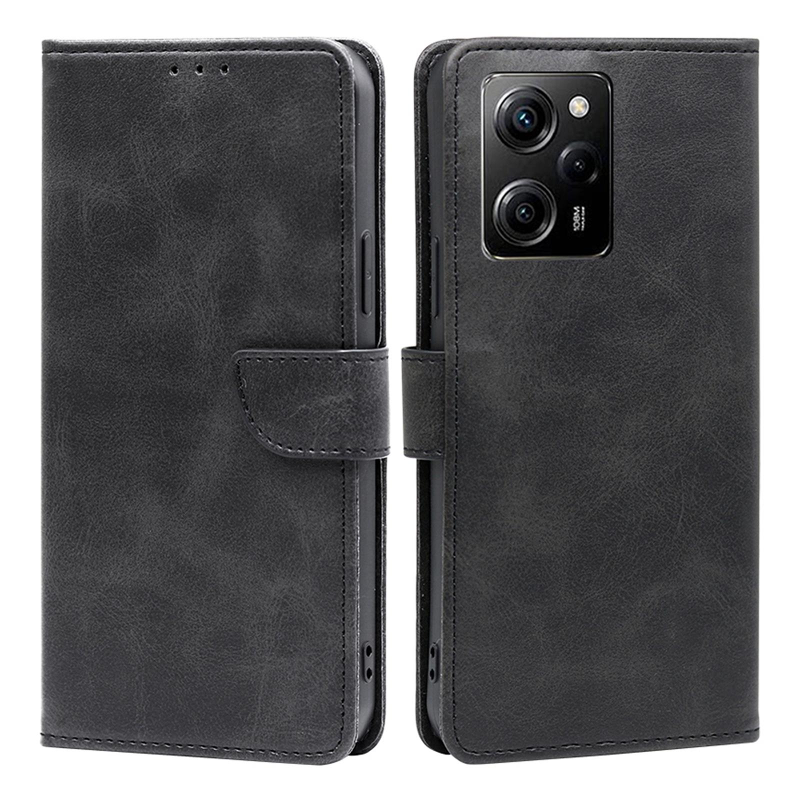 

Для Xiaomi Poco X5 Pro 5G/Redmi Note 12 Pro Speed 5G/Redmi Note 12 Pro 5G Чехол для телефона Кожаный кошелек Подставка для телефона Обложка Black