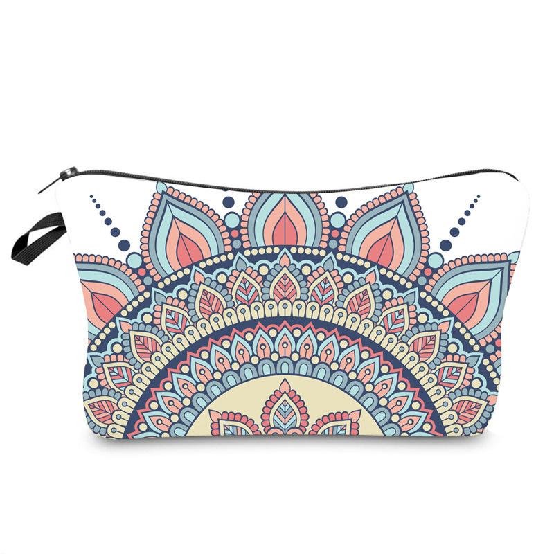 Makeup Flower Mandala Bag Multi Functional Travel Large Capacity Wash Storage