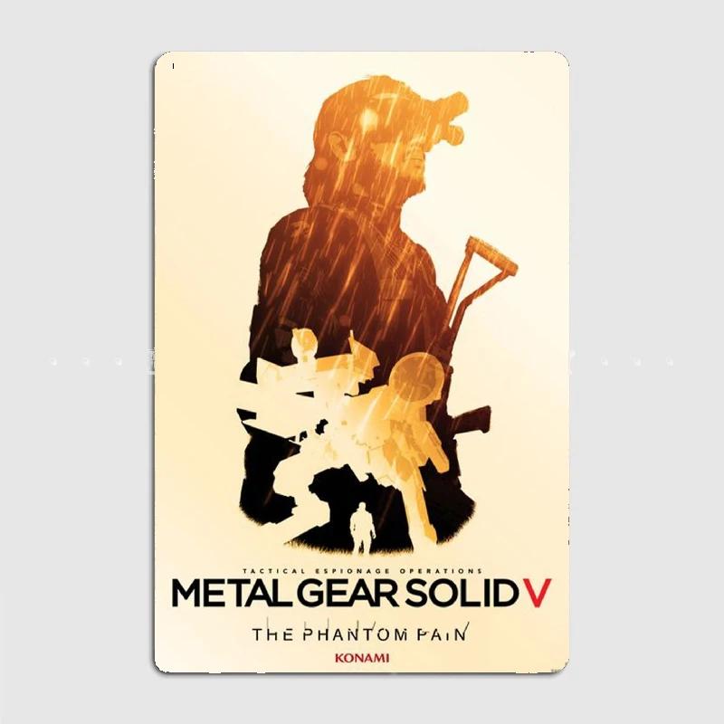 DORA Tin Sign Metal Gear Solid Red Alert Metal Plaque Poster Mural Painting Retro Pub Garage Tin Sign Posters