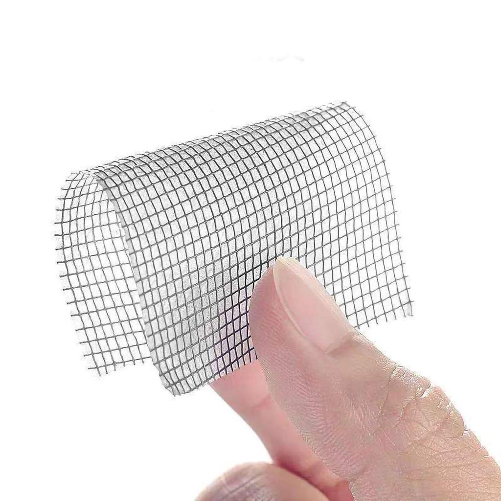 Window Screen Repair Fill Hole Self Adhesive Fine Mesh Screen Tape Mesh Repair for Mosquito