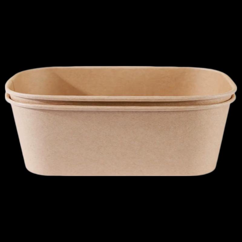 

Penguin Tuantuan 750ml Disposable Paper Lunch Boxes with Lids, 50 Sets