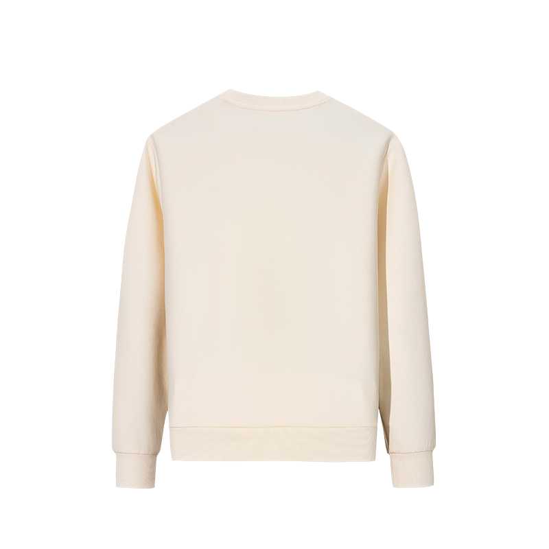 Anta Ss26 Solid Color Round Neck Pullover Stretch Sweatshirt Women sweatshirt Corn-White 162617717S-3