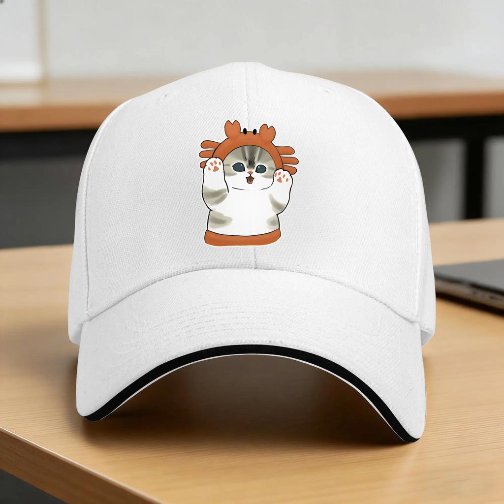 Sharks And Kittens Baseball Cap Hiking Fishing Hot Sale Hip Hop Hats Women Unisex Casual Print Baseball Caps
