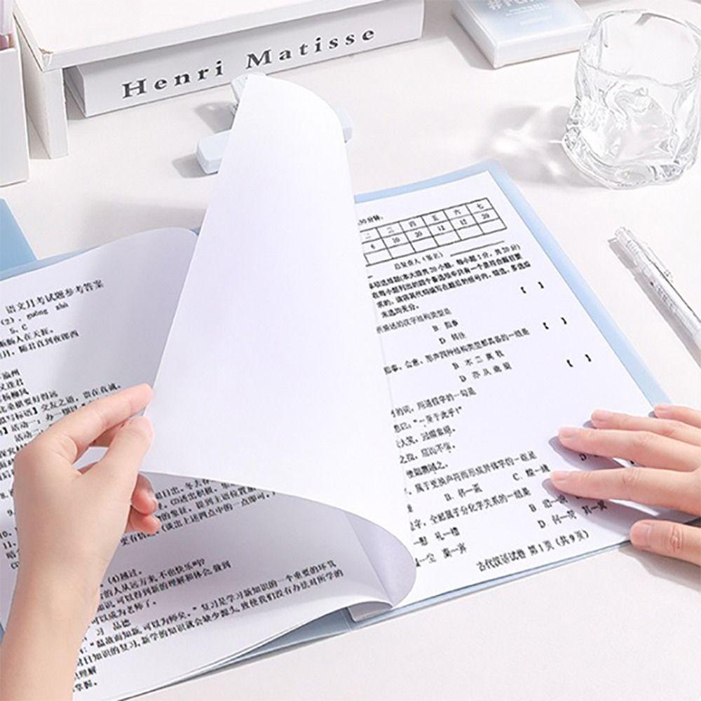 5PCS/Set Gradient Color Test Paper Storage Clip Contract Storage Folder  Students