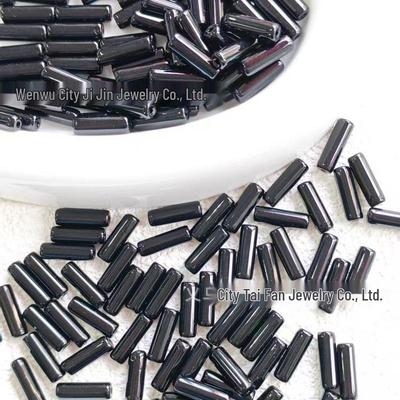 4x13MM Handmade Porcelain Glass Tube Beads for DIY Jewelry & Clothing Accessories