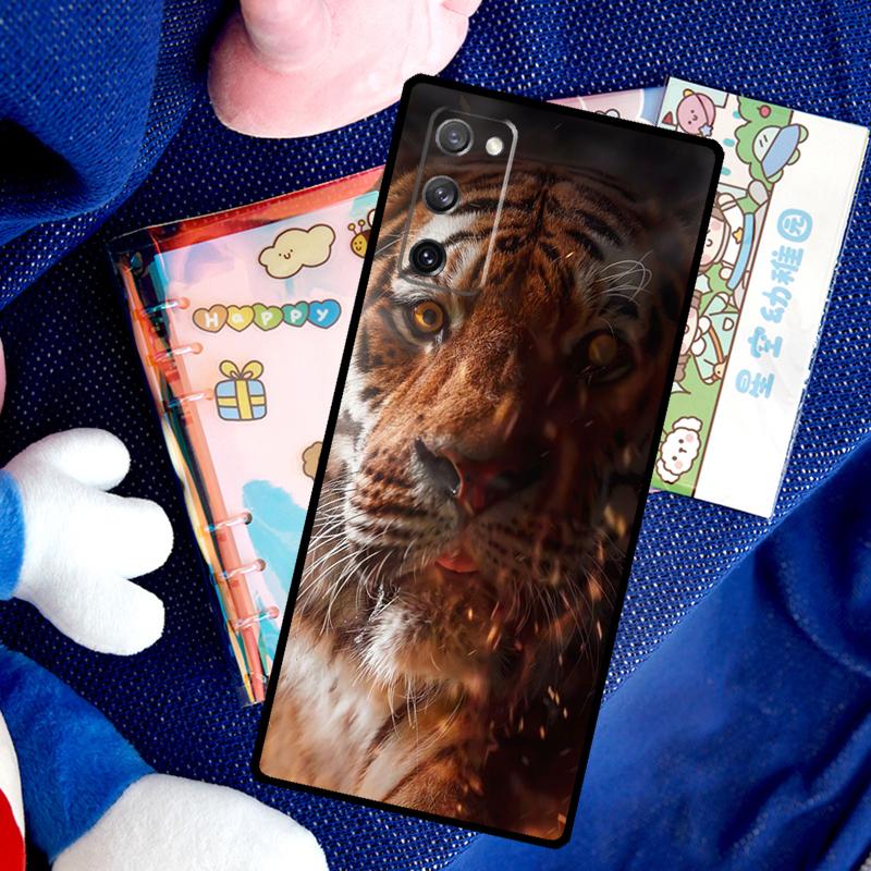 Tiger Face Case For Samsung Galaxy S26 Ultra S25 S24 S23 S21 S22 Ultra S10 S20 Plus S25 FE Cover Funda