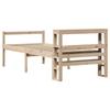 Senior Bed with Headboard 75 X 190 Cm Solid Pine Wood