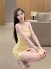 Fashion small fragrant style temperament tube top dress women's spring new slim fit and thin niche hot girl hip wrap short skirt
