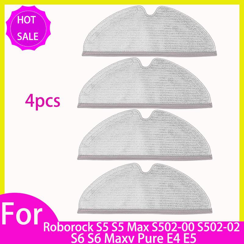 Hepa Filter Mop For Roborock S5 S502-00 S502-02 S5 Max S6 S6 MaxV S6 Pure E4 E5 Robot Vacuum Spare Parts Main Side Brush