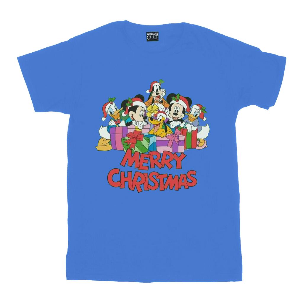 Disney Mens Mickey Mouse And Friends Christmas T-Shirt