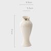 Chinese style Ceramic Qipao Shaped Vases, Home Dining Table Living Room Bedroom Office Decorations Accessories, Flower Ware, 1Pc