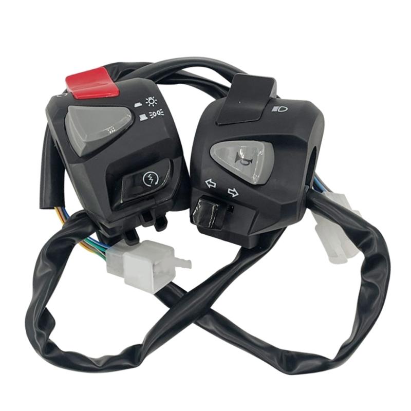 Motorradschalter Griffschalter Hupenknopf Blinker Elektrischer Nebelscheinwerfer Licht Start Lenker Controller für PCX150
