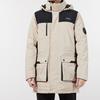 Li Ning Outdoor Sports Mid-Length Color Block Down Jacket Men Outerwear Coastal-Gray AYMR111-1