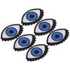 6pcs Iron On Patches DIY Bright Color Big Eye Pattern Clothes Dress Hat Jean Sewing Shirt Jacket