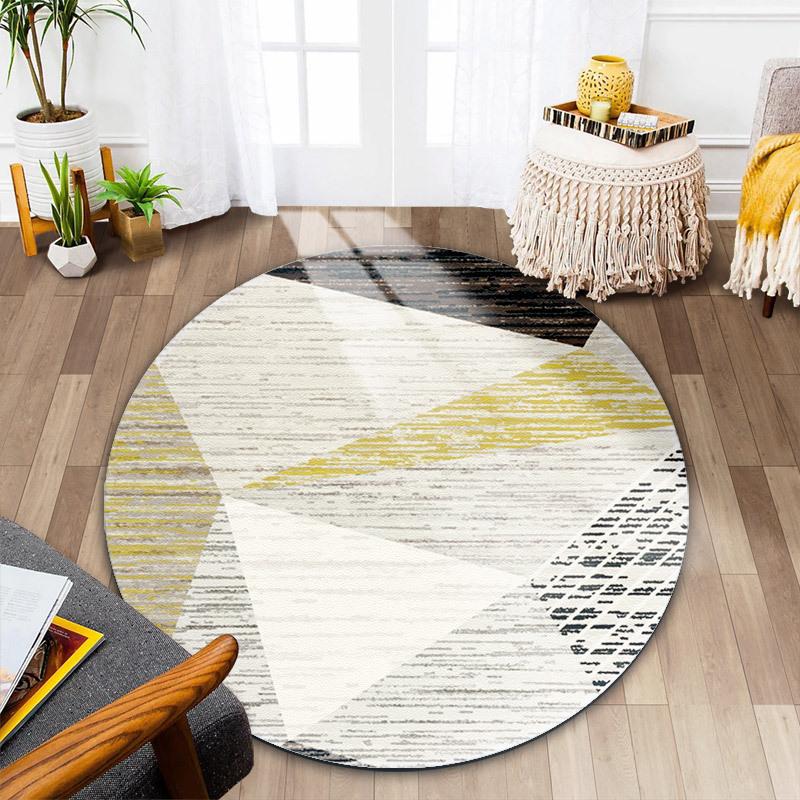 

Ковер для гостиной, скандинавский круглый коврик для спальни, прикроватный коврик, туалетный столик, компьютерное кресло, напольный коврик diameter 60CM