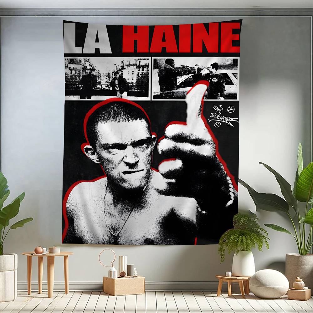 

La Haine 1995 Movies Colorful Tapestry Wall Hanging Bohemian Wall Tapestries Mandala Wall Hanging Sheets 74x94cm(29x37in)