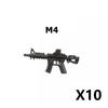 Military Building Block Set Military Supplies Waffen Accessory Soldier Colonel Helmet Gun Rifle M16 Waffen Box Ammunition Brick Toy