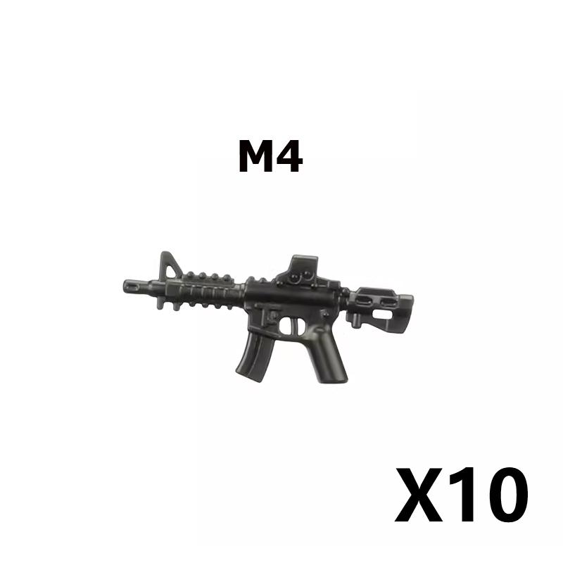 Military Building Block Set Military Supplies Waffen Accessory Soldier Colonel Helmet Gun Rifle M16 Waffen Box Ammunition Brick Toy