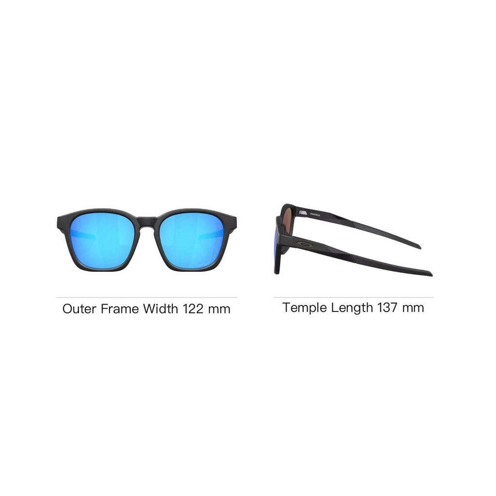 Oakley Sturdy Lightweight Injection Molded Square Sunglasses Unisex Sunglasses Black 0OO9507D-01