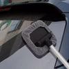Auto Fensterputzbürsten-Set Windschutzscheibenreinigung Waschwerkzeug Auto Glaswischer mit Mikrofaserpads und langem Griff Autozubehör