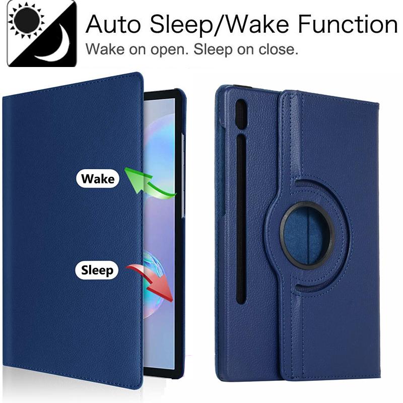 Tablet-Hülle für Samsung Galaxy Tab S8 Plus 2022/S7 FE 2021 12,4 11 360 drehbare Halterung Flip Lederhülle Tab S8 Ultra 5G 14,6