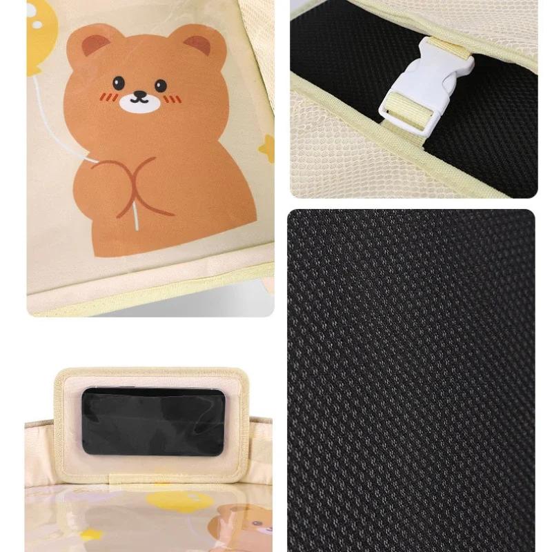 Auto-Tablett für Kinder, Kindersitz-Schutzgitter, Mini-Cartoon, Oxford-Stoff, Wasserdicht, für SUV/MPV, Autozubehör, Universell