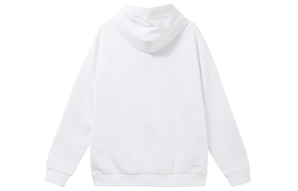 Li Ning Sports Fashion Collection Sweatshirts Unisex White Hooded Thickened Regular AWDRC33-1
