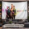 Coldplay Personalized Tapestry Support Custom Name, Wall Art Home Decoration