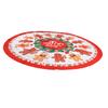 Xmas Tablecloth 60 Inch Round Polyester Anti Fading Tear Resistant Washable Holiday Table Cloth
