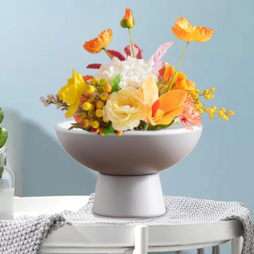 Round Ceramic Bowl for Floral Creations And Home Accents