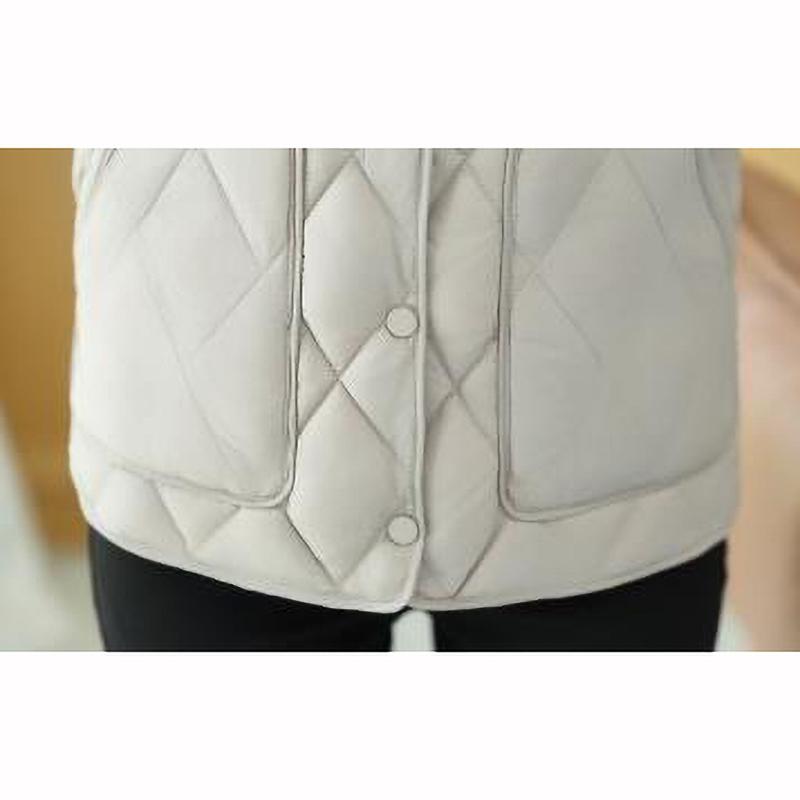 Middle Aged Women's Autumn Fashion Mother's Winter Lightweight Sleeveless Waistcoat Jacket