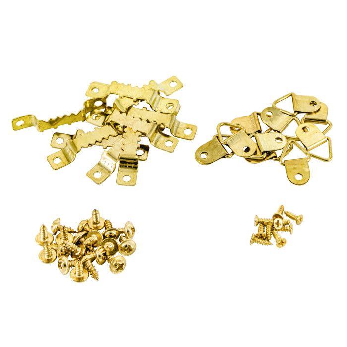 Attaches murales - MEGACREA DIY - Lot de 20 - Crocodiles et Triangles - Vis incluses